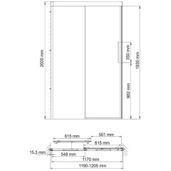 Душевая дверь WasserKRAFT Kammel 18S05