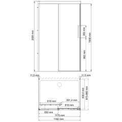 Душевой угол WasserKRAFT Kammel 18S21