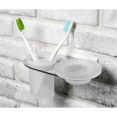 Держатель стакана и мыльницы WasserKRAFT Kammel K-8326