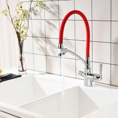Смеситель для кухни Lemark Comfort LM3070C-Red
