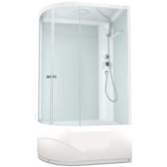 Душевая кабина Domani-Spa Delight 128 high R матовая/белая DS01D128RHWM00