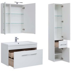 Комплект мебели Aquanet Августа 100 белый 225238