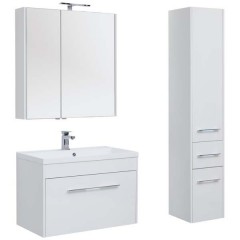Тумба с раковиной Aquanet Августа 90 белый 00210030 + 00204119