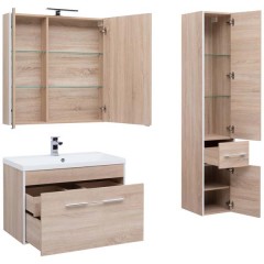 Комплект мебели Aquanet Августа 90 дуб сонома 225244
