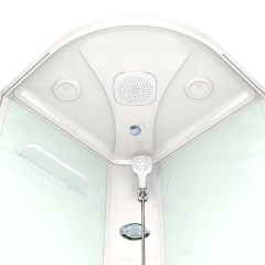 Душевая кабина Domani-Spa Delight 99 high матовая/белая с электрикой и гидромассажем DS01D99HWM10