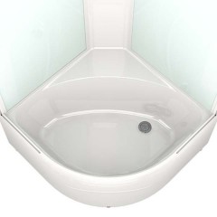 Душевая кабина Domani-Spa Delight 99 high матовая/белая с электрикой и гидромассажем DS01D99HWM10