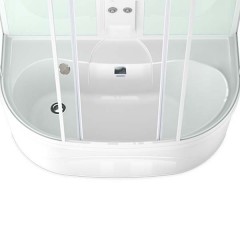 Душевая кабина Domani-Spa Neat high тонированная/белая с электрикой и гидромассажем DS01N158HWT10