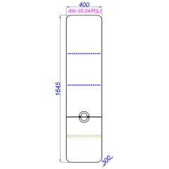 Пенал подвесной Aqwella Аликанте 40 Alic.05.04/L/Gray