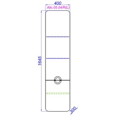 Пенал подвесной Aqwella Аликанте 40 Alic.05.04/R/Gray