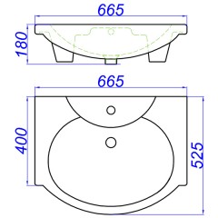 Комплект мебели Aqwella Барселона Люкс 65 с бельевой корзиной