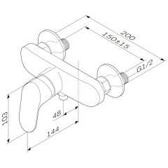 Смеситель для душа Am.Pm Like F8020016