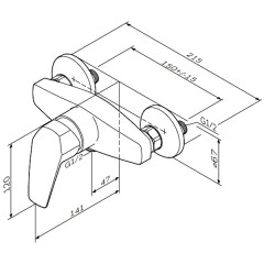 Смеситель для душа Am.Pm Gem F9020000