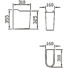 Полупьедестал Am.Pm Inspire C504970WH
