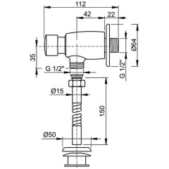 Писсуар Ifo Frisk RS020150000 с перегородкой