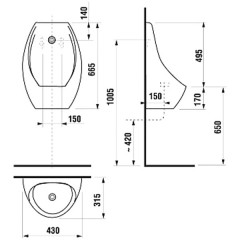 Писсуар Jika Domino 4110.1