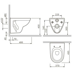 Инсталляция с унитазом Am.Pm Sense L I012702/I014131/C741738SC