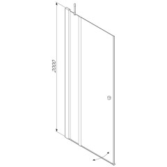 Душевая дверь Am.Pm Inspire S W51G-E3D6-200-CT