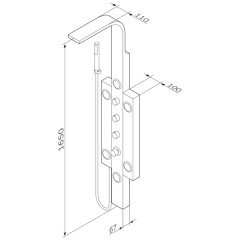 Душевая панель Am.Pm Tender W45P-2-163S