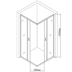 Душевое ограждение Aquanet SE-900S 90x90 209405