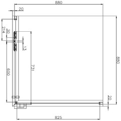 Душевое ограждение Aquanet Logic C900 210307