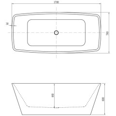 Ванна акриловая Aquanet Joy 170x78