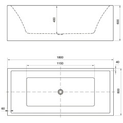 Ванна акриловая Aquanet Perfect 180x80