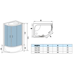 Душевая кабина WeltWasser Halle 1202 R
