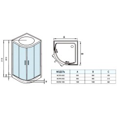 Душевая кабина WeltWasser Werra 903
