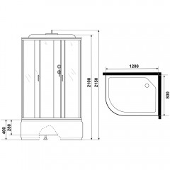 Душевая кабина Niagara Classic NG-3320-14R