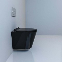 Унитаз подвесной Esbano Ebro black безободковый