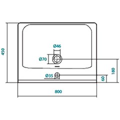 Раковина мебельная Santek Миранда 80 1WH302251