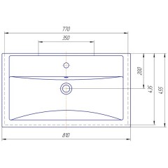 Тумба с раковиной ASB-Mebel Коста 80 орех