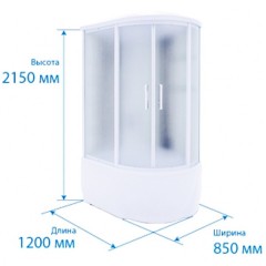 Душевая кабина Triton Сириус 120x85 L