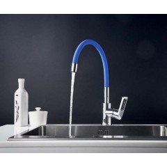 Смеситель для кухни Rossinka Silvermix Z35-35U-Blue
