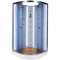 Душевая кабина Deto EM1510N LED с гидромассажем