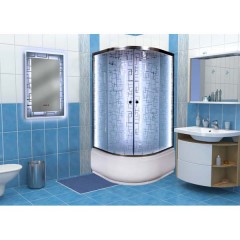 Душевая кабина Deto EM4590N LED с гидромассажем