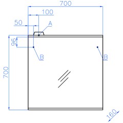 Зеркало Style Line Инга 700/С ЛС-00000642