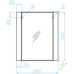 Зеркало Style Line Монако 60 ориноко ЛС-00000624