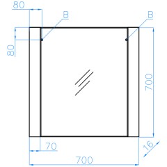 Зеркало Style Line Монако 70 ориноко ЛС-00000628