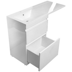 Тумба с раковиной Style Line ElFante Даймонд 120 белый L