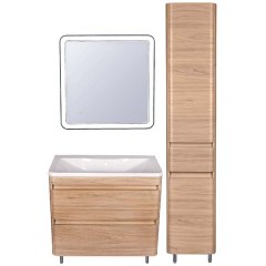 Тумба с раковиной Style Line ElFante Атлантика 80 напольная ясень перламутр