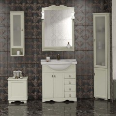 Тумба с раковиной Opadiris Клио 70 слоновая кость