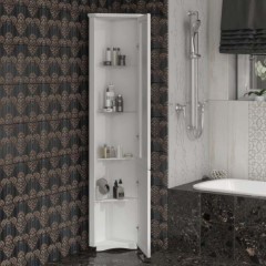 Пенал угловой Opadiris Клио белый матовый R 00-00000225