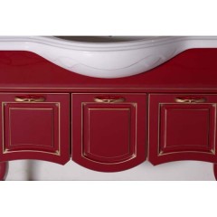 Тумба с раковиной ASB-Woodline Эмили 105 красный