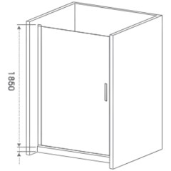Душевая дверь GooDDooR Mokka DR-90-C-WE