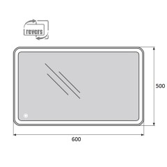Зеркало BelBagno SPC-MAR-500-600-LED-TCH