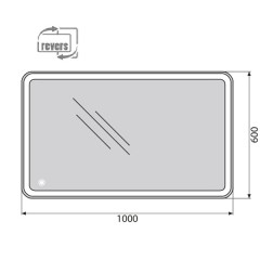 Зеркало BelBagno SPC-MAR-1000-600-LED-TCH