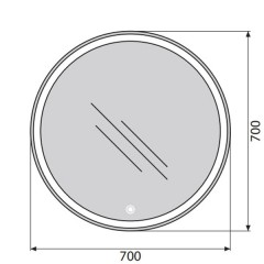 Зеркало BelBagno SPC-RNG-700-LED-TCH
