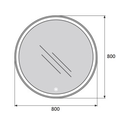 Зеркало BelBagno SPC-RNG-800-LED-TCH
