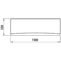 Панель фронтальная для ванны Iddis Carlow 150 001150Ui93